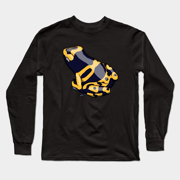 Yellow Dart Frog Long Sleeve T-Shirt by DILLIGAFM8